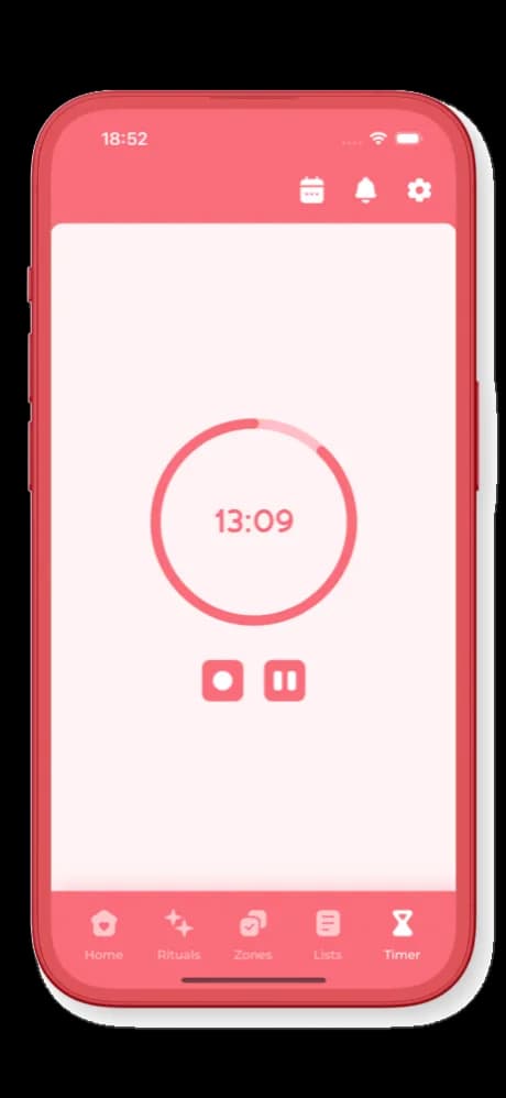 Lists, calendar and timer will help you get everything done without overworking