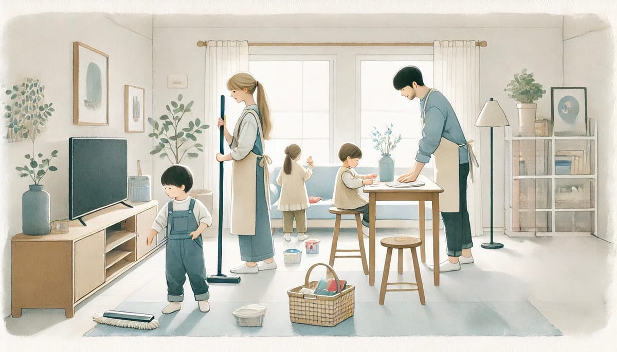 Fly Lady and Children of Different Ages