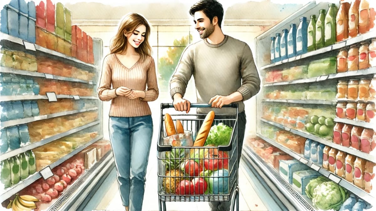 Compra inteligente: plantilla-lista para un mes