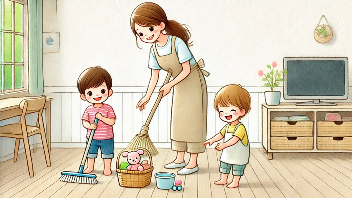 Cómo involucrar a los niños en la limpieza con el método Fly Lady