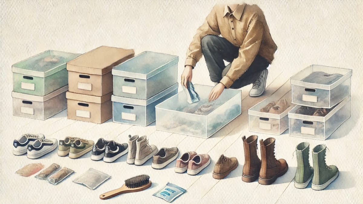 Cómo guardar el calzado fuera de temporada
