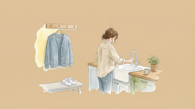 Limpieza por zonas Fly Lady. Zona 1 — Recibidor y cocina